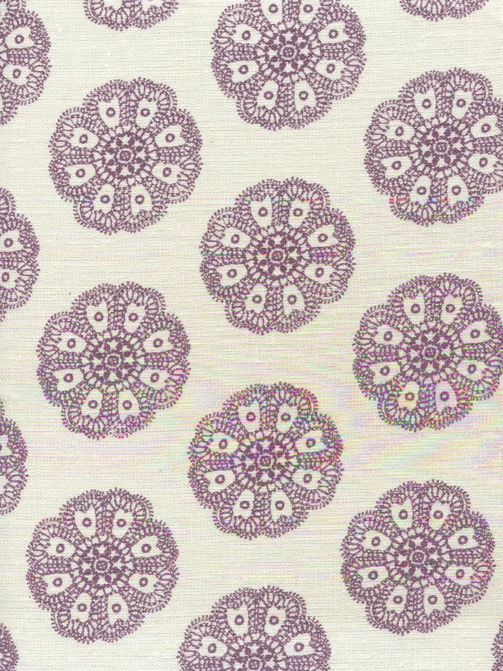 Jeanne Petite Fleur Purple fabric by Home Couture
