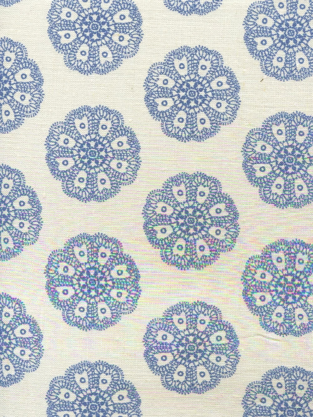 Jeanne Petite Fleur Blue fabric by Home Couture