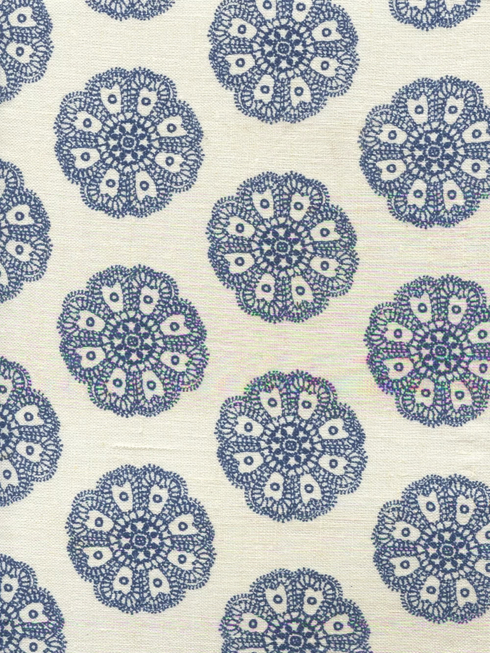 Jeanne Petite Fleur Navy fabric by Home Couture