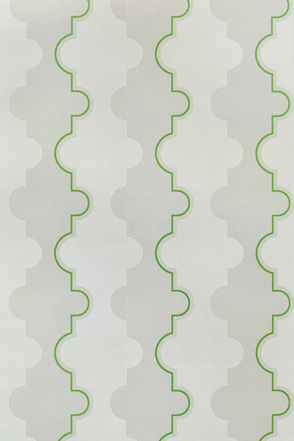 Jigsaw Stripe Wallpaper by Barneby Gates Green