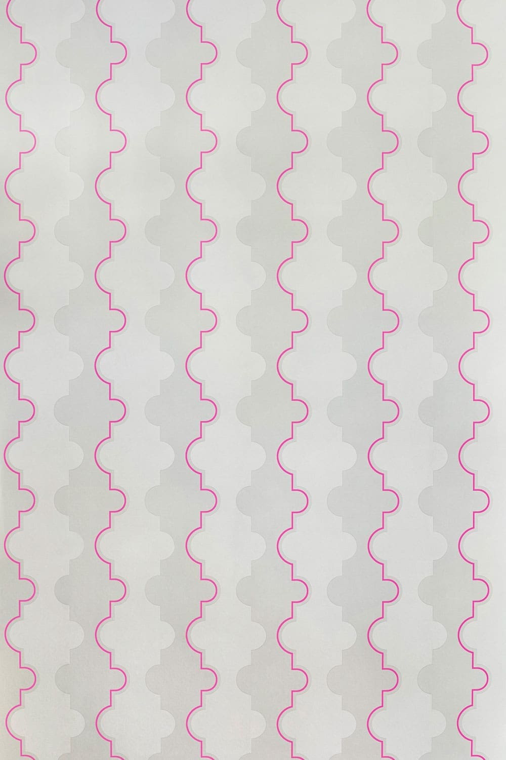 Jigsaw Stripe Wallpaper by Barneby Gates Pink