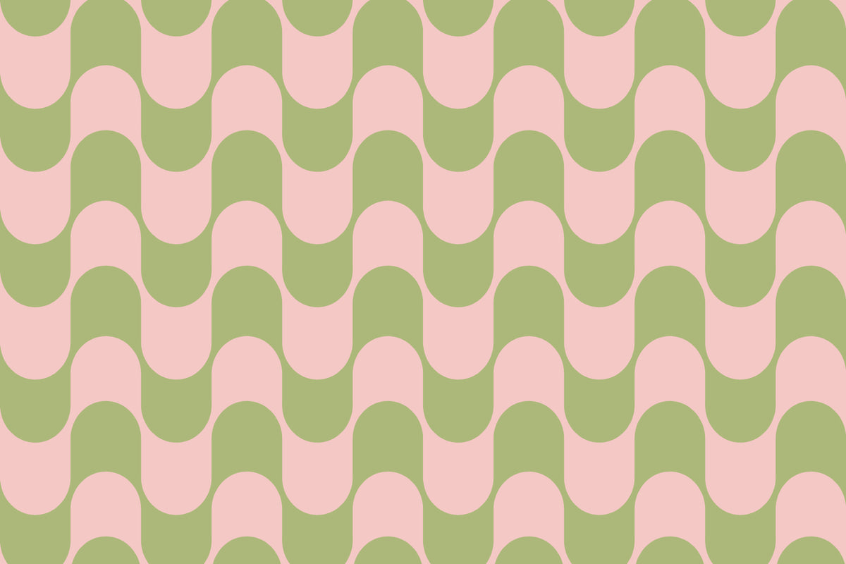 Jive Pink & Green wallpaper by Hovia