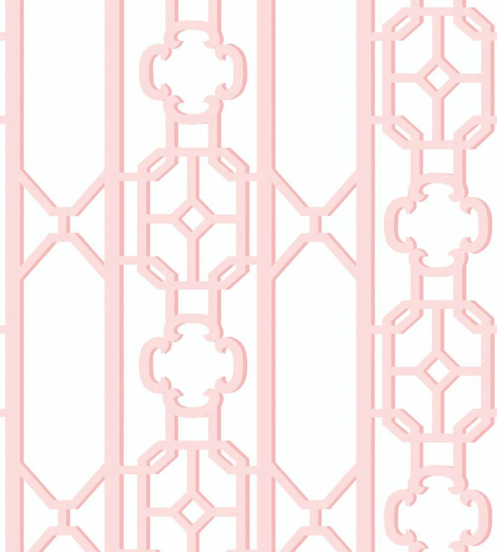 Joanna Fret Wallpaper by Scalamandre Ballet Slipper