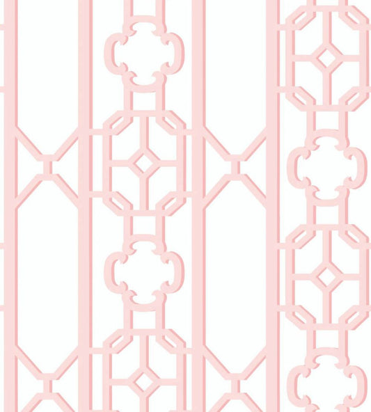 Joanna Fret Wallpaper by Scalamandre Ballet Slipper