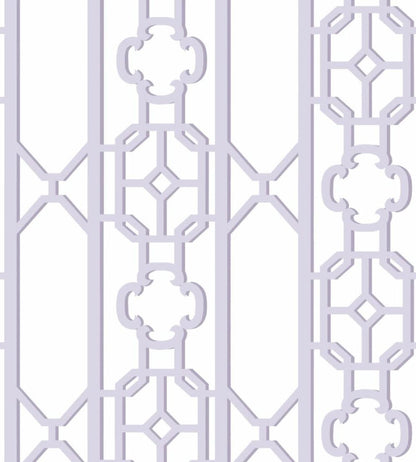 Joanna Fret Wallpaper by Scalamandre Lavender