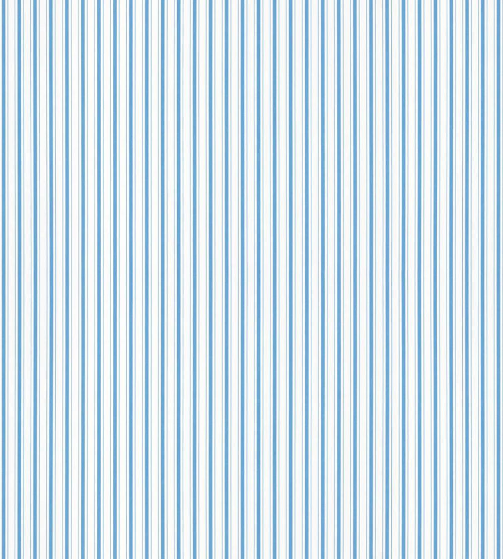 Johnson Stripe Wallpaper by Scalamandre Blue Jay