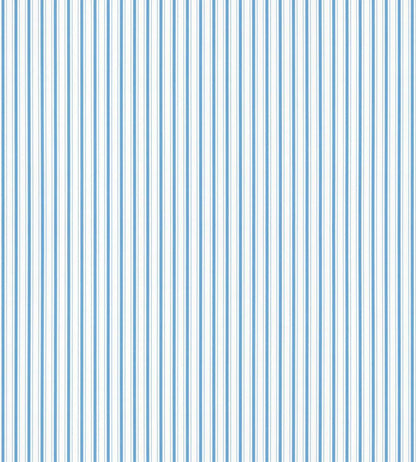 Johnson Stripe Wallpaper by Scalamandre Blue Jay