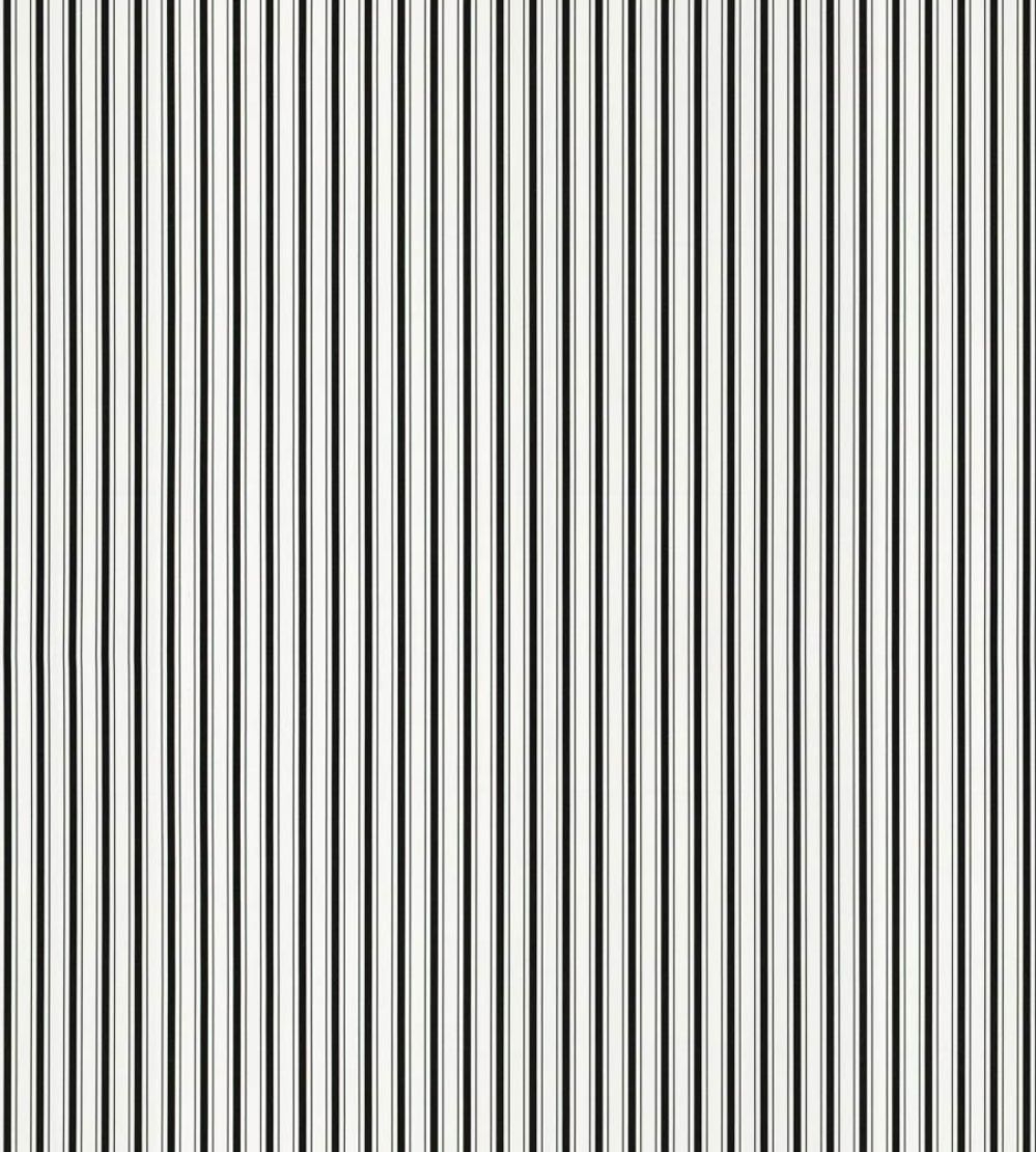 Johnson Stripe Wallpaper by Scalamandre Onyx