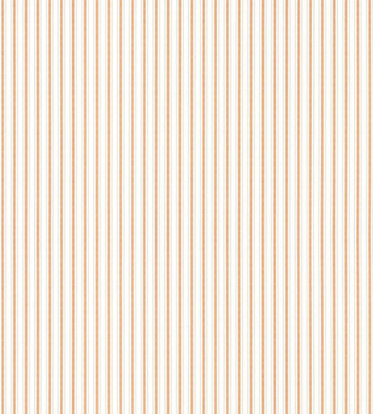Johnson Stripe Wallpaper by Scalamandre Peach