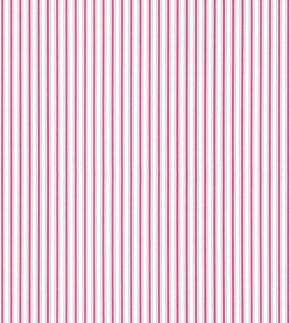 Johnson Stripe Wallpaper by Scalamandre Raspberry