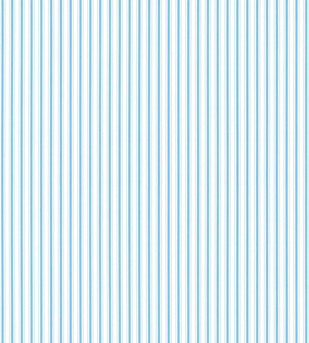 Johnson Stripe Wallpaper by Scalamandre Sky