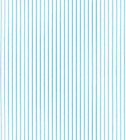 Johnson Stripe Wallpaper by Scalamandre Sky