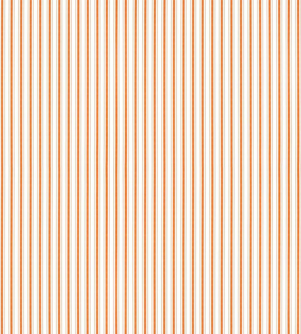 Johnson Stripe Wallpaper by Scalamandre Tangerine