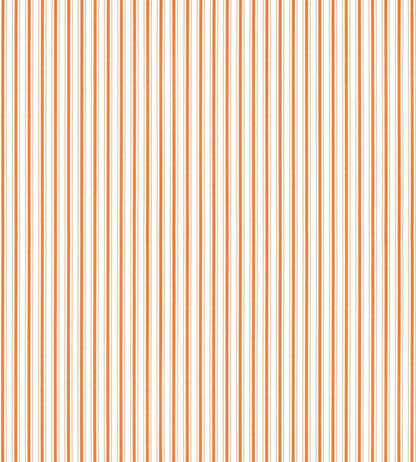 Johnson Stripe Wallpaper by Scalamandre Tangerine