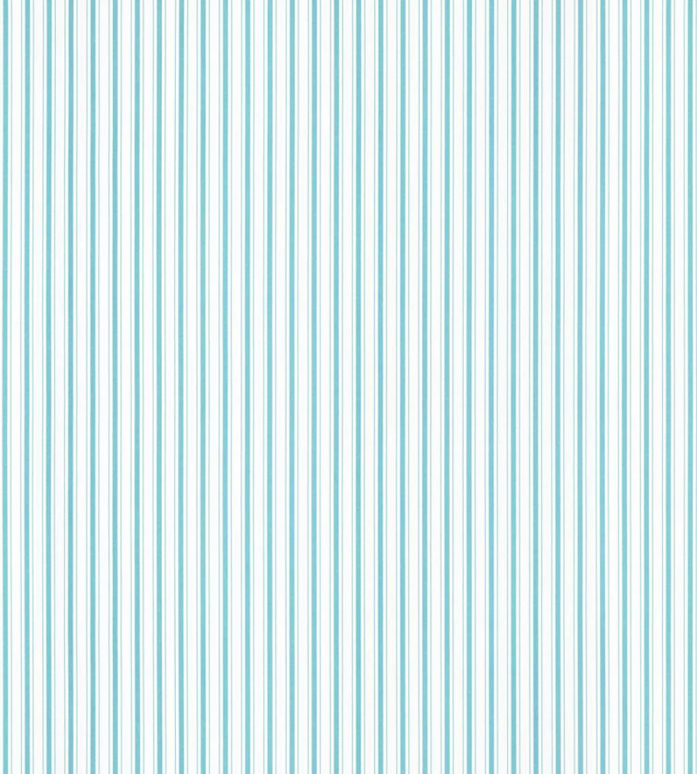 Johnson Stripe Wallpaper by Scalamandre Turquoise