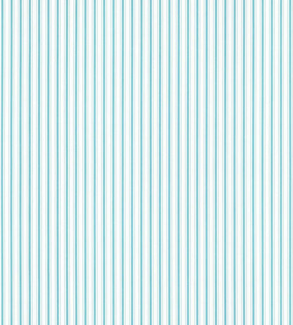 Johnson Stripe Wallpaper by Scalamandre Turquoise
