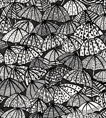 Jolly Brollies Wallpaper by Ohpopsi Noir
