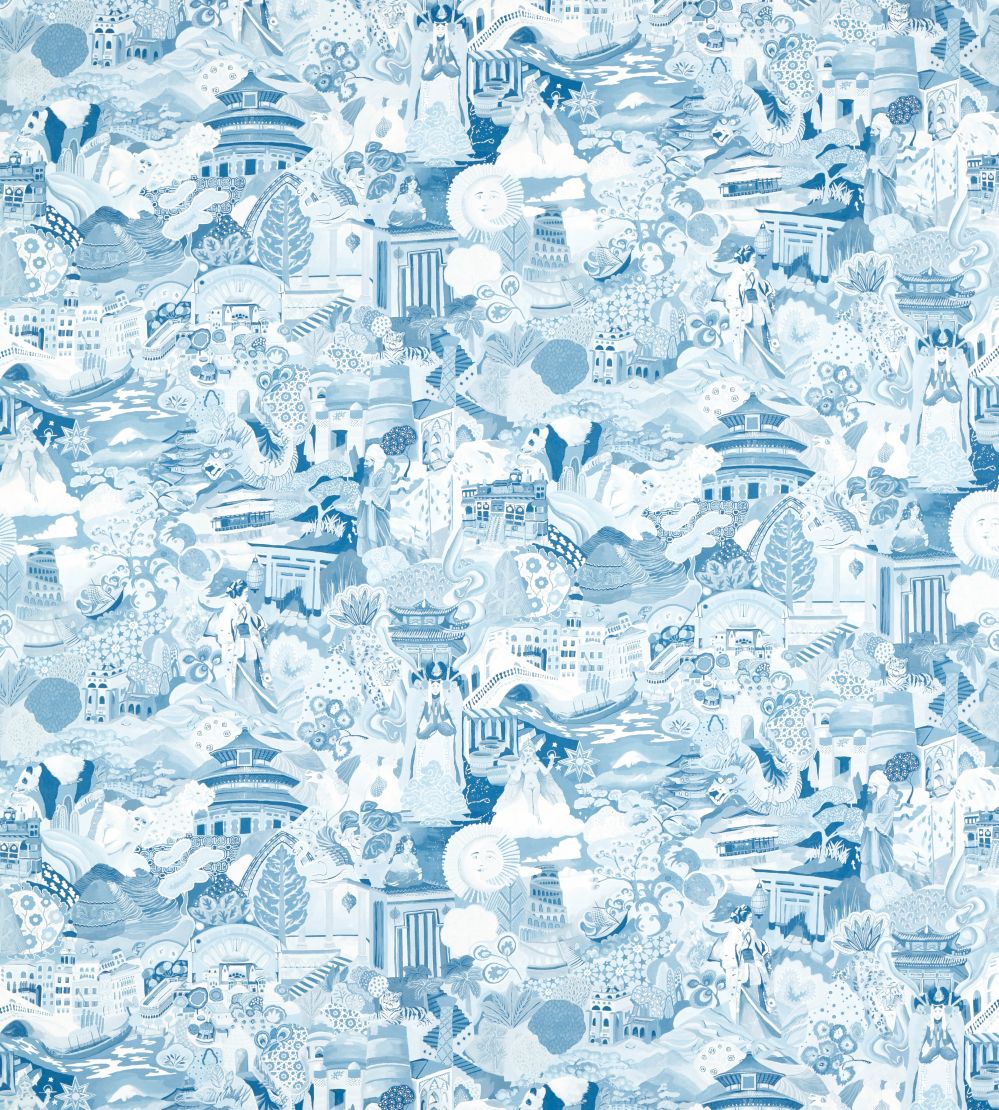 Journey of Discovery Fabric by Harlequin Wild Water / Exhale