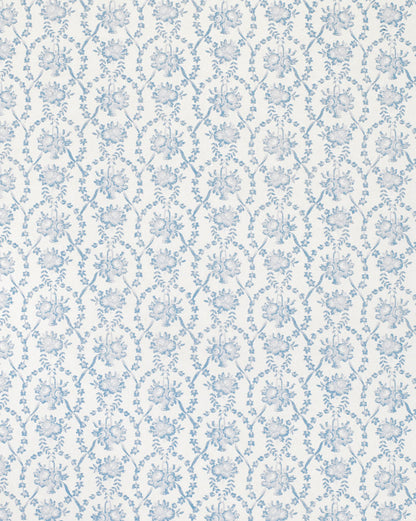 Julia Blue on White wallpaper by Cabbages & Roses