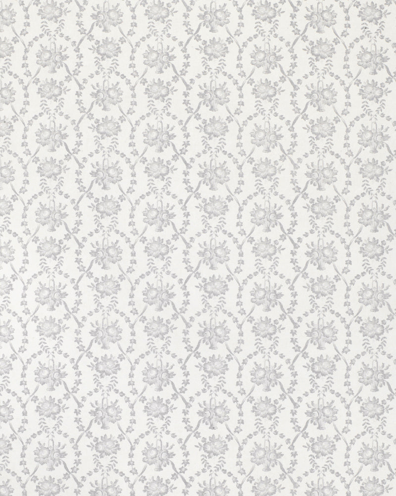Julia French Blue on White wallpaper by Cabbages & Roses