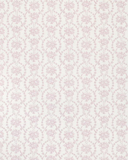 Julia Lilac on White wallpaper by Cabbages & Roses