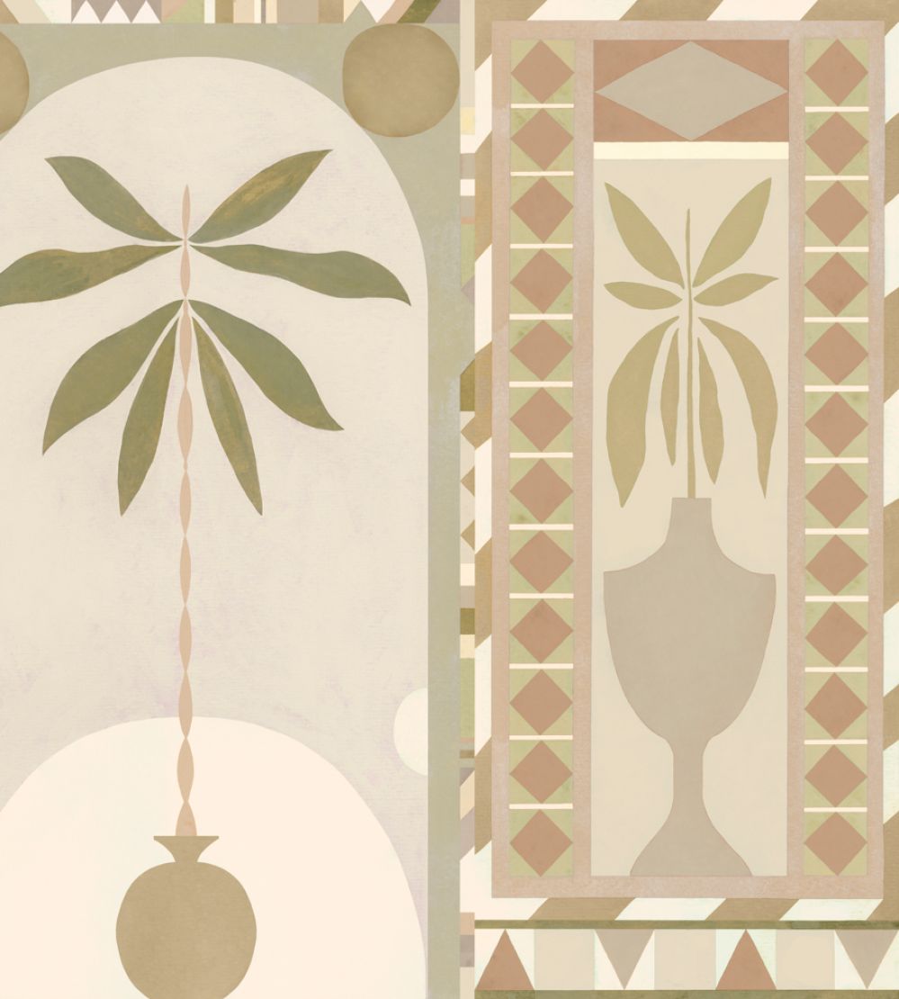 Jungle Arches Mural by Tres Tintas Beige
