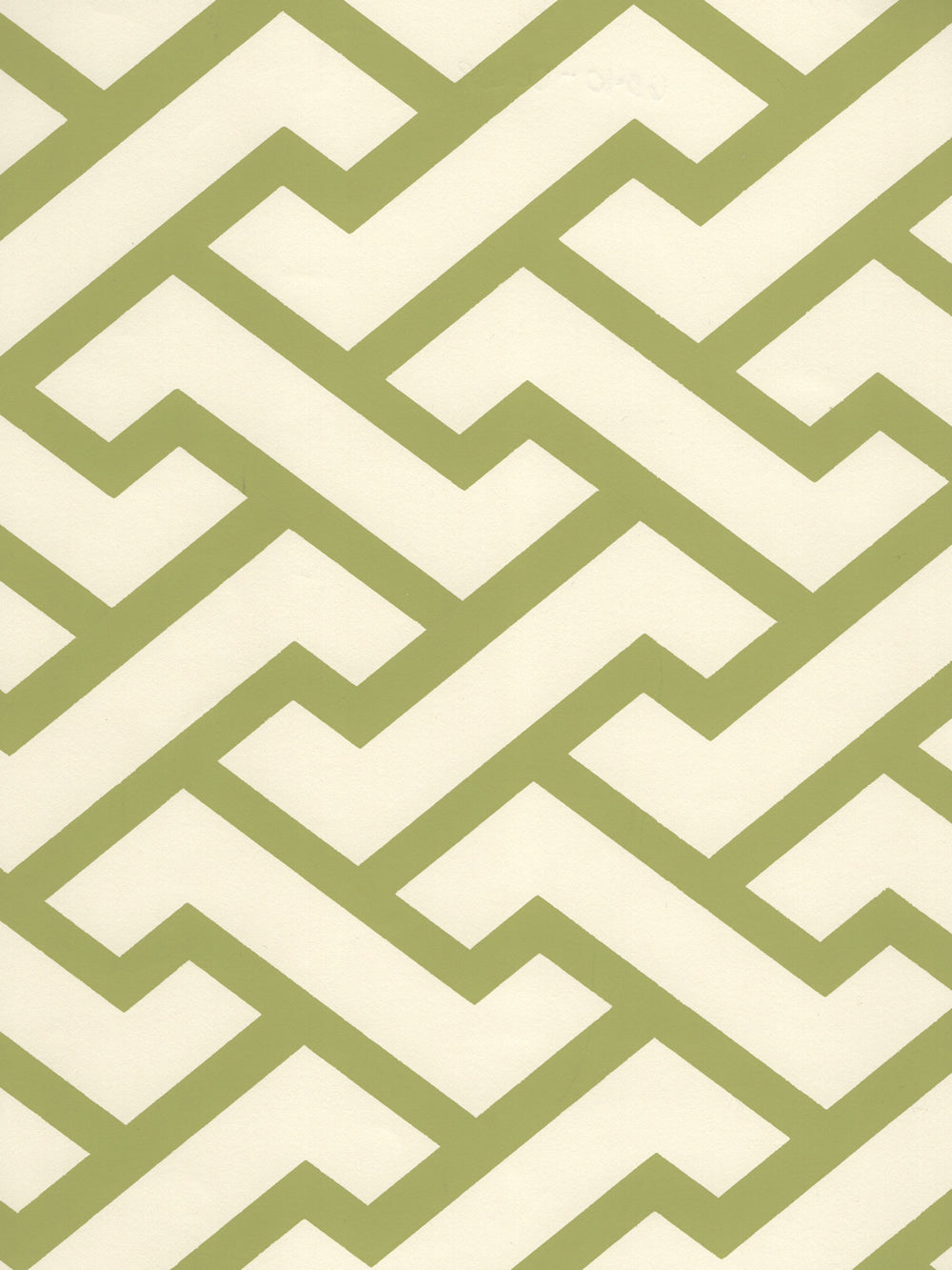 Aga Jungle Green on Off White wallpaper by China Seas
