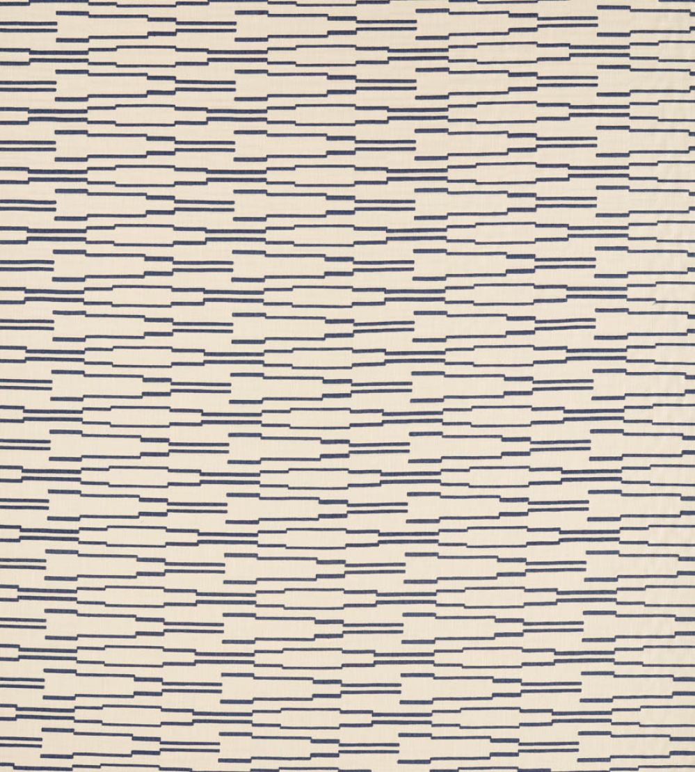 Juniper Fabric by Harlequin Parchment/Indigo