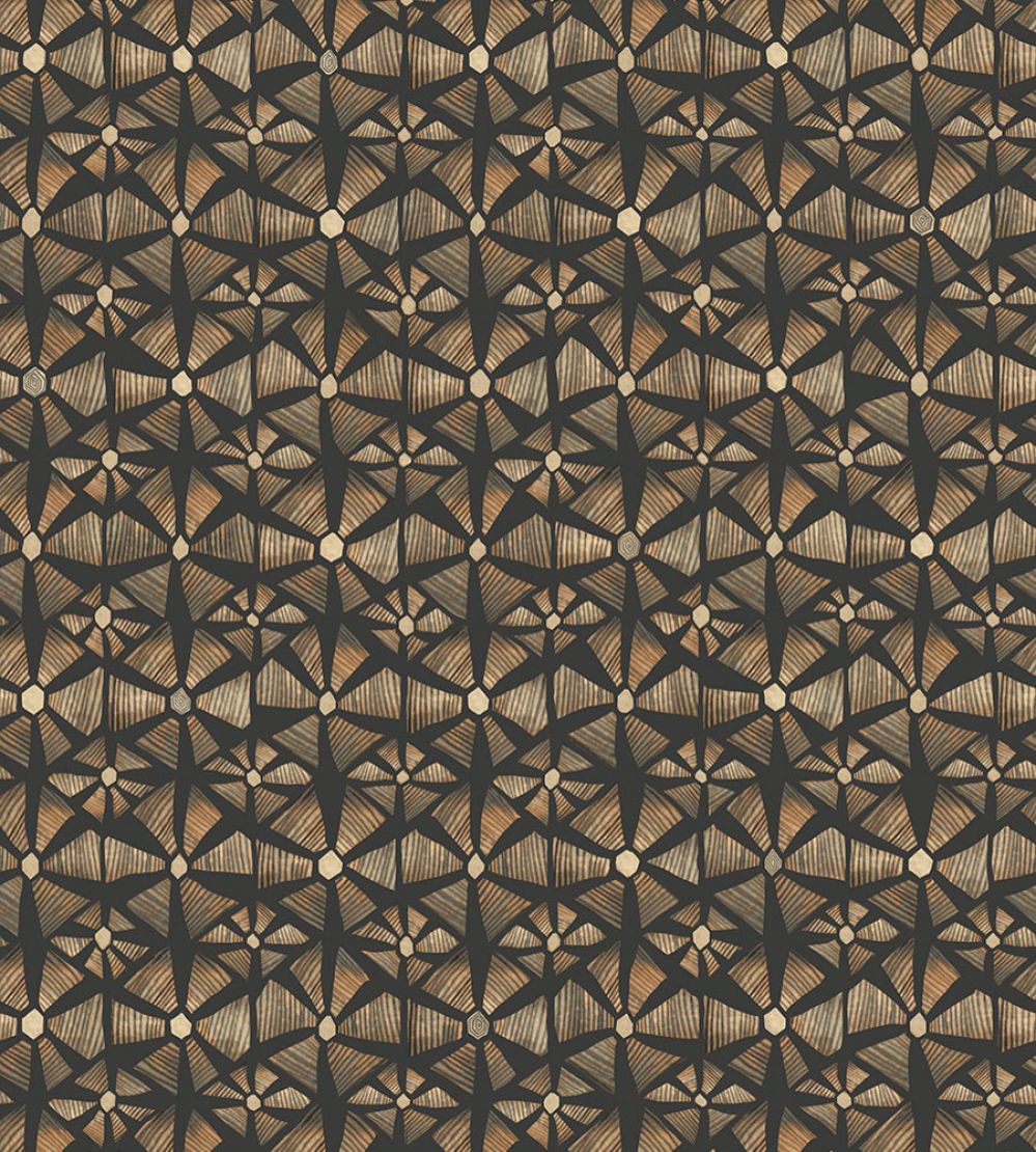 Kalahari Wallpaper by Cole & Son Spice & Black