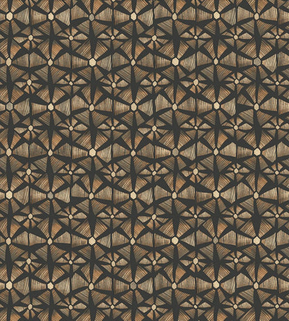 Kalahari Wallpaper by Cole & Son Spice & Black