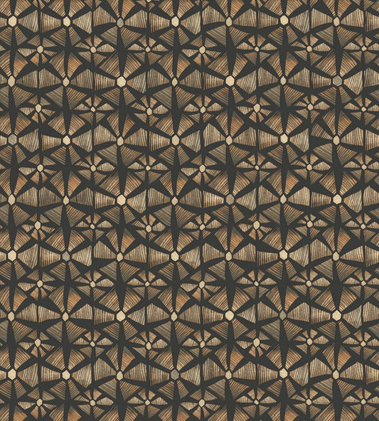 Kalahari Wallpaper by Cole & Son Spice & Black