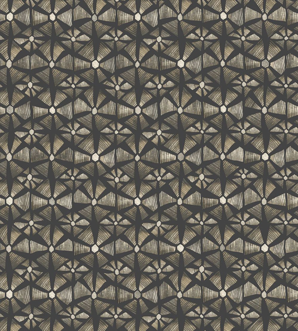 Kalahari Wallpaper by Cole & Son Stone & Charcoal