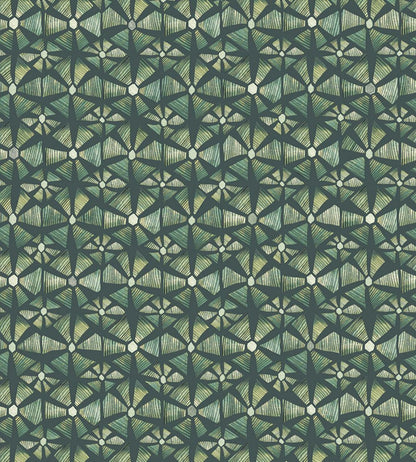 Kalahari Wallpaper by Cole & Son Forest Green & Racing Car Green