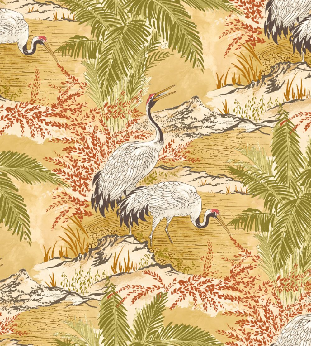 Kansho Wallpaper by Ohpopsi Mimosa Gold