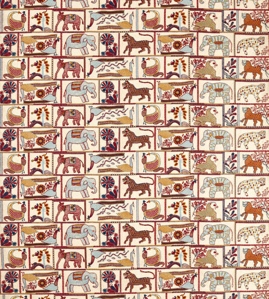 Kantha Fabric by Harlequin Indigo/Maroon