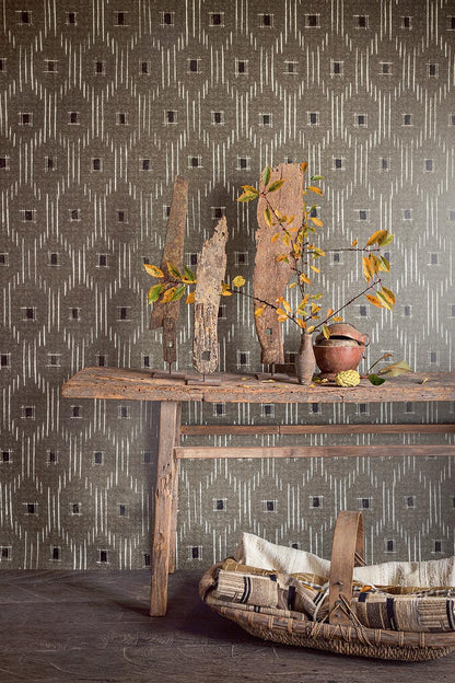 Kaori Wallpaper by Pierre Frey shown in a room setting (view 1)