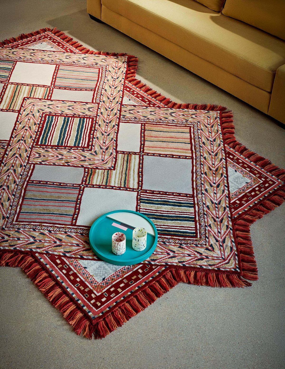 Kashan Rug by Pierre Frey shown in a room setting (view 1)