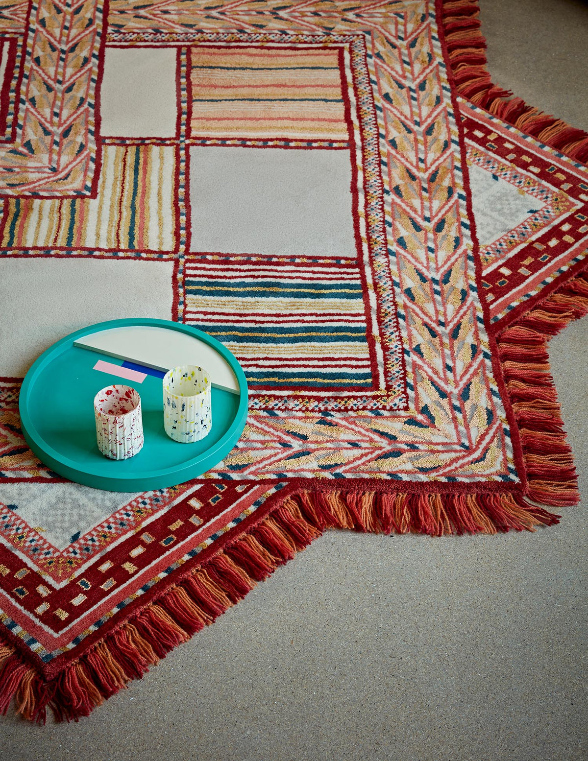 Kashan Rug by Pierre Frey shown in a room setting (view 2)