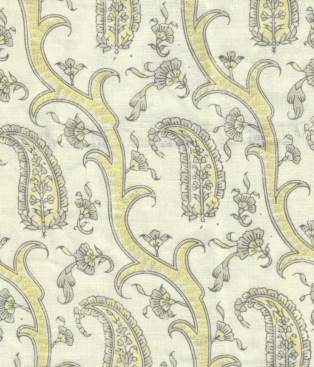 Kashmir Diagonal Grays on Cream fabric by Home Couture