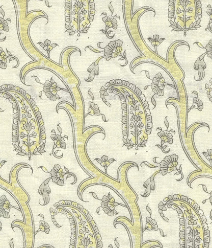 Kashmir Diagonal Grays on Cream fabric by Home Couture