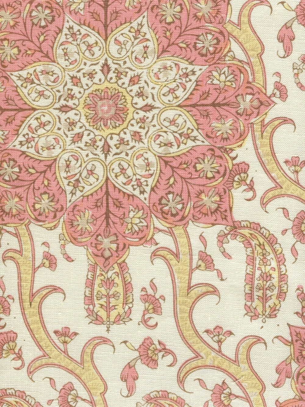 Kashmir Exotique Pinks fabric by Home Couture