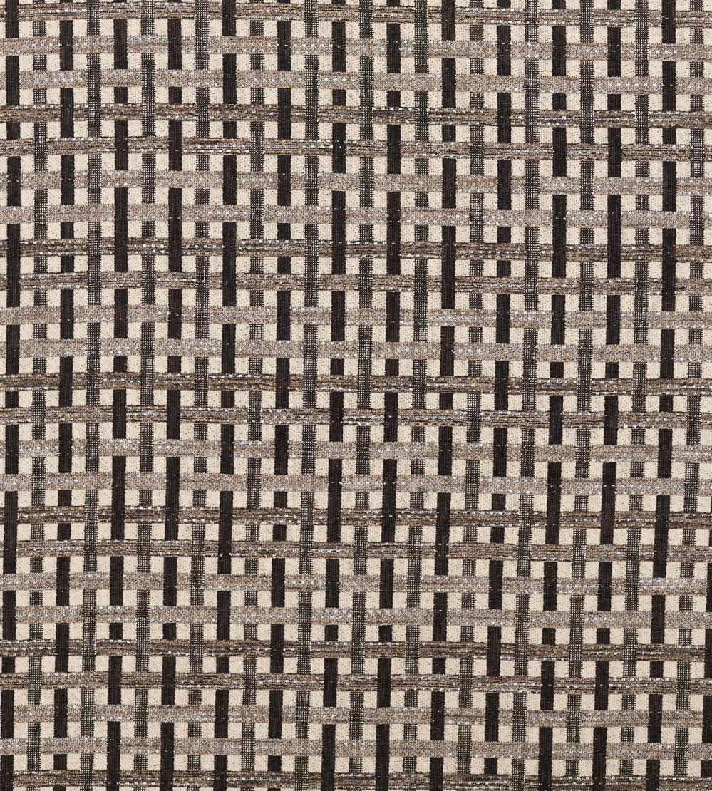 Kasper Fabric by Clarke & Clarke Charcoal/Linen