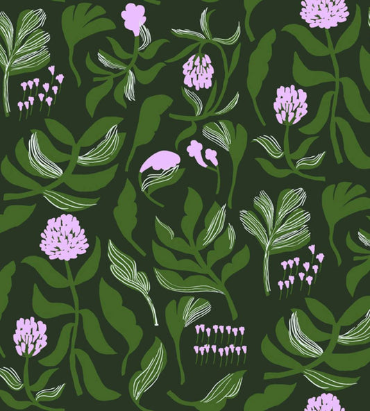 Kasvio Wallpaper by Marimekko Dark Green