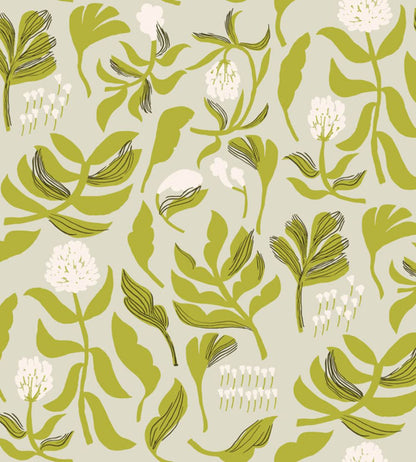 Kasvio Wallpaper by Marimekko Green