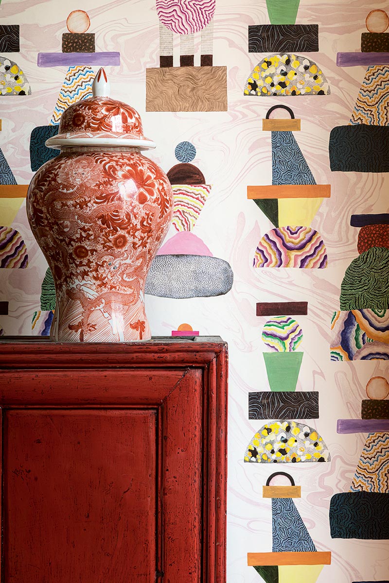 Kawachi Wallpaper by Pierre Frey shown in a room setting (view 1)