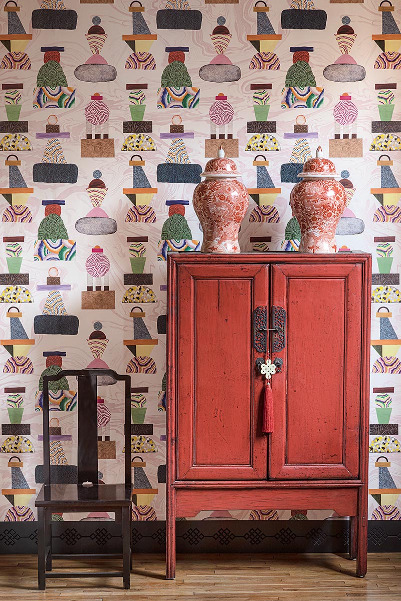 Kawachi Wallpaper by Pierre Frey shown in a room setting (view 2)