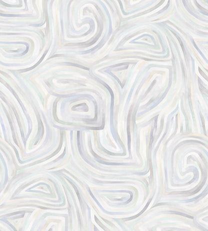 Kawakubo Wallpaper by Cole & Son Lavender & Soft Mint