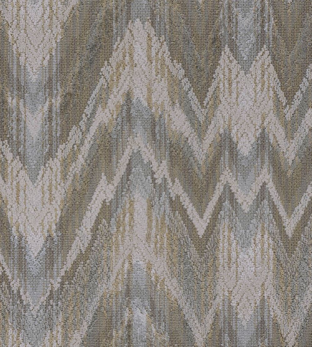 Keegan flame Fabric by Travers Neutral