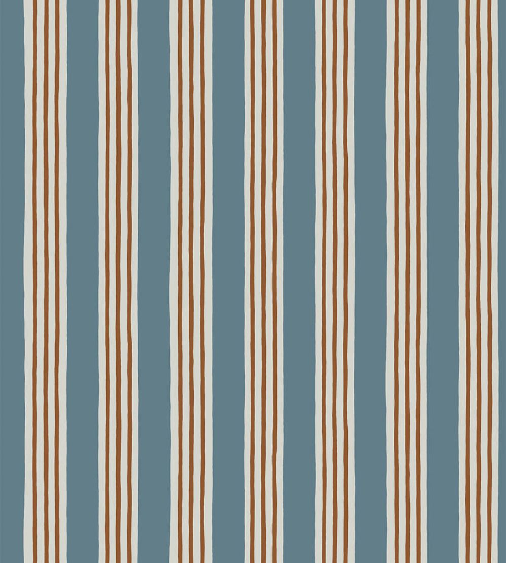 Kemble Stripe Wallpaper by Josephine Munsey Dinky, Little Ponds and Dew