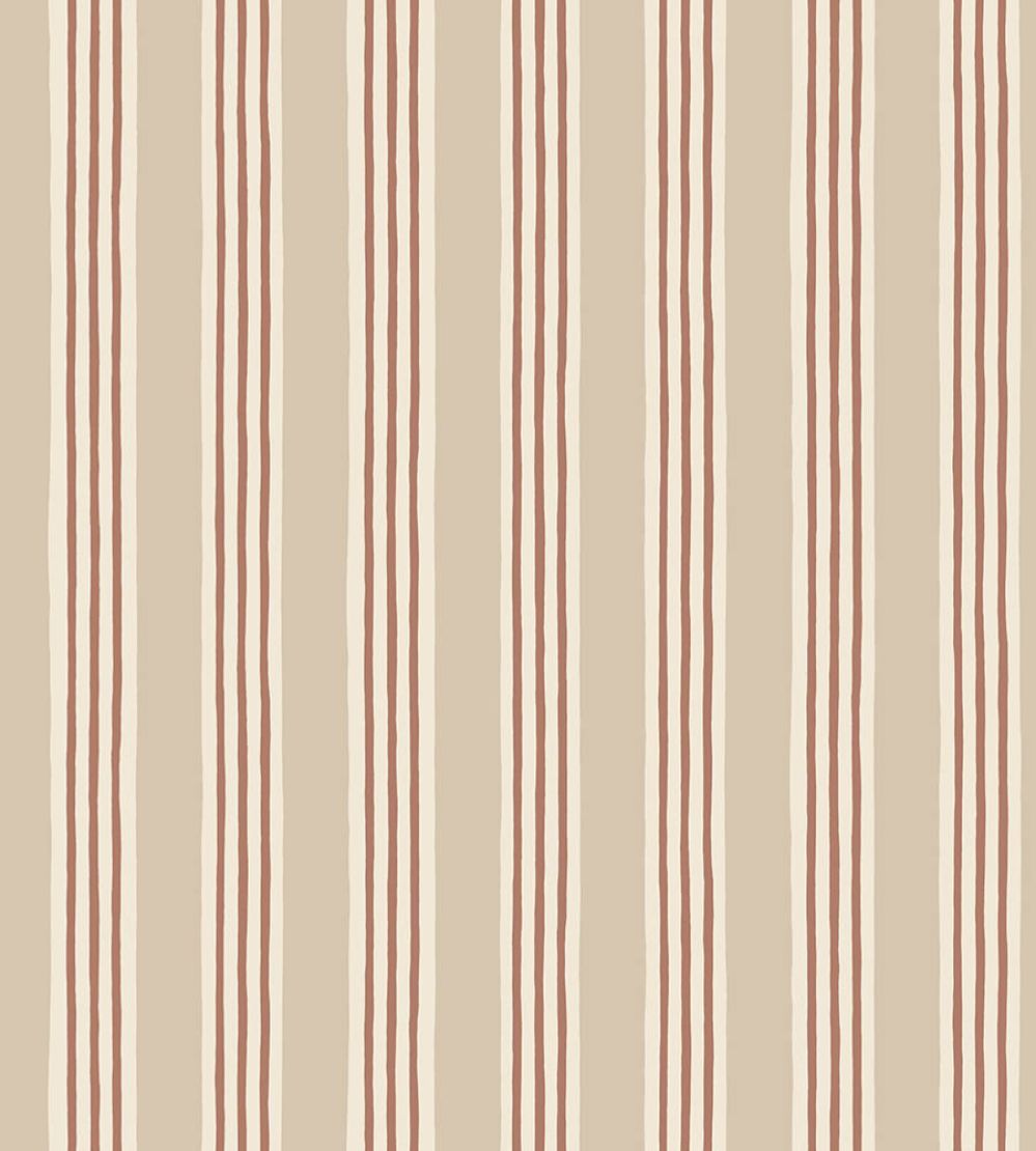 Kemble Stripe Wallpaper by Josephine Munsey Hibernnacle, Cromwell Stone and Saltridge
